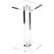 Plymor Clear Acrylic Square Barbell Pedestal Display Riser 8.375 inches (Height) x 3 inches (Width) x 3 inches (Depth) (3/16 inches thick)